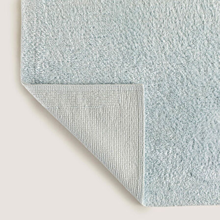Bamboo Solid Banyo Paspası 60x100 cm Açık Aqua