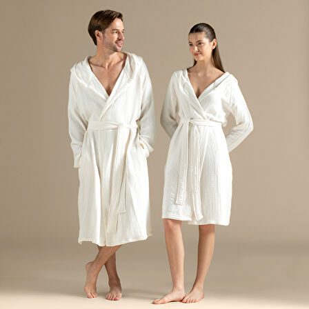 Armin Unisex Bornoz Beyaz