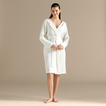 Armin Unisex Bornoz Beyaz