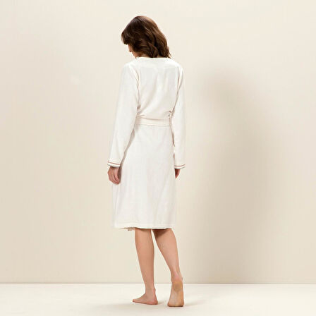 Gales Kadın Bornoz  Ekru