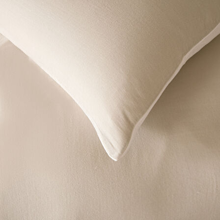 Anita Çift Kişilik Nevresim Seti 200x220 cm EKRU/ADACAYI