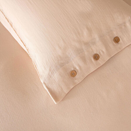 Ines Ekstra Çift Kişilik Nevresim Seti 230x220 cm Kum Beji