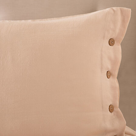 Ines Ekstra Çift Kişilik Nevresim Seti 230x220 cm Kum Beji