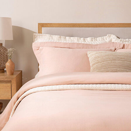 Sofia Ekstra Çift Kişilik Nevresim Seti 230x220 cm KOYU SOMON