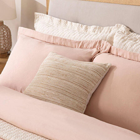 Sofia Ekstra Çift Kişilik Nevresim Seti 230x220 cm KOYU SOMON