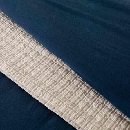 Sofia Çift Kişilik Nevresim Seti 200x220 cm Marin Mavi