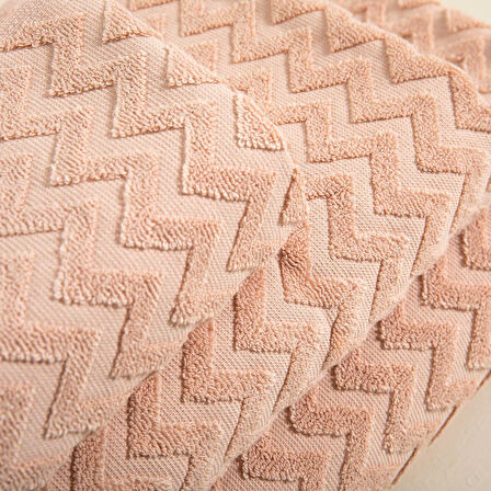 Zigzag El Havlusu 30x40 cm EKRU/KOYU SOMON