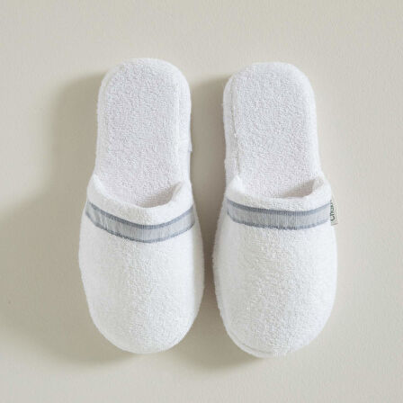 Derin Unisex Terlik Beyaz/Mavi