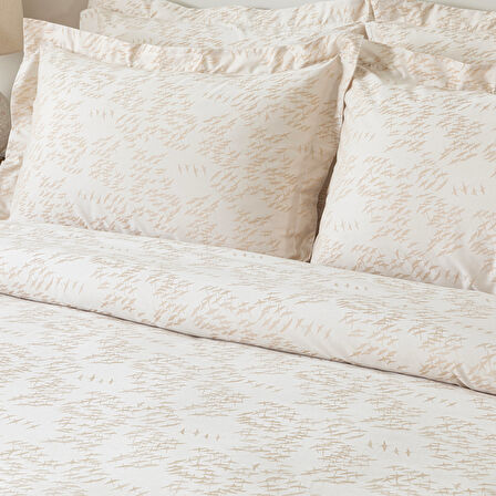 Marvıc Nevresım Setı Ekstra Çift Kişilik230x220 cm Ekru