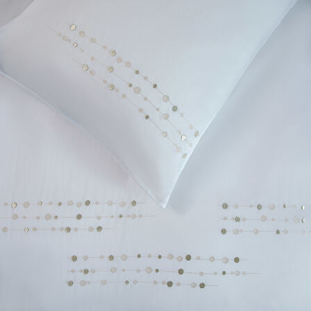 Madria Nevresım Seti Tek Kişilik 160x220 cm Beyaz