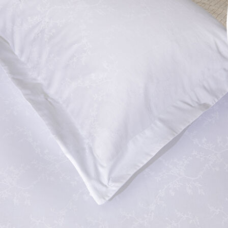 Veludo Nevresim Seti Çift Kişilik 200x220 cm Beyaz