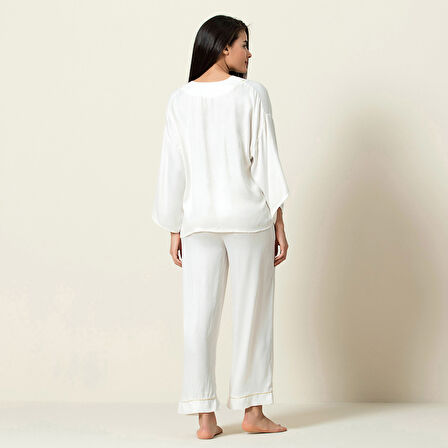 Crocus Pijama Takımı Ekru