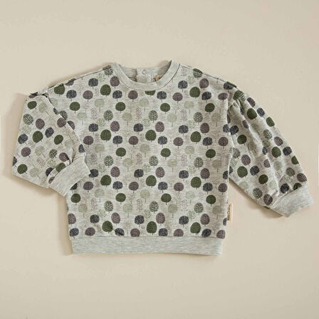 Love The Green Sweatshirt Gri