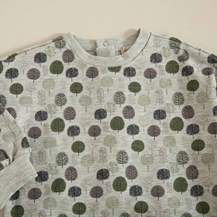 Love The Green Sweatshirt Gri
