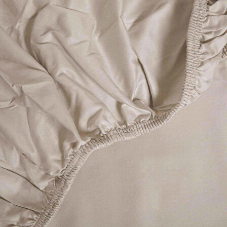 Çift Kişilik Lastikli Çarşaf 160x200 cm Bej