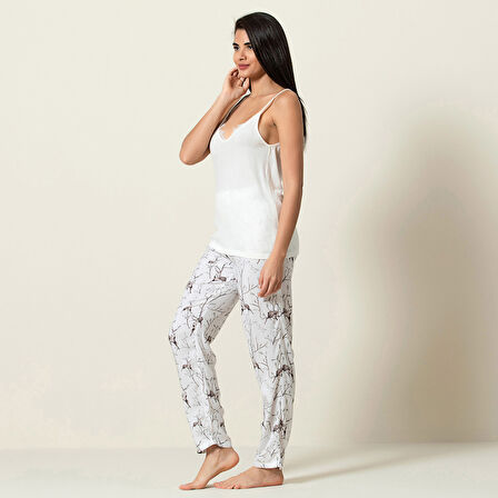 Garda Pijama Takımı Ekru