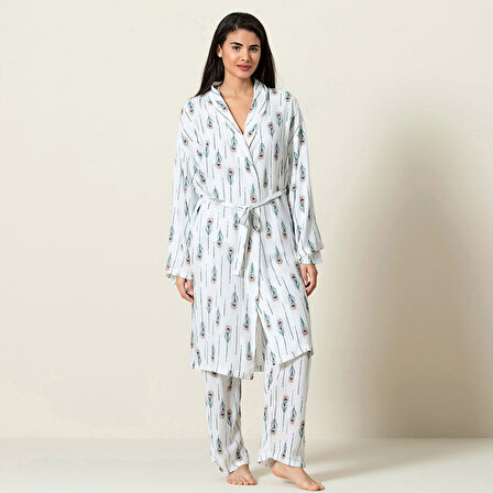 Allegra Sabahlık Beyaz