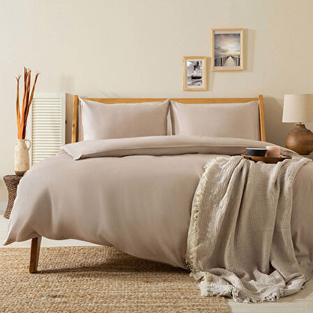 Alana Nevresim Seti King Size 230x220 cm Taş