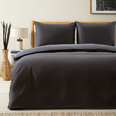 Bettie Nevresim Seti King Size 230x220 cm ANTRASIT/KOYU GRI