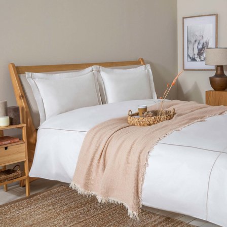 Falıcıa %100 Pamuk King Size Nevresim Seti 230X220 Cm Ekru