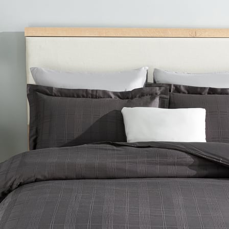 Saule %100 Pamuk King Size Nevresim Seti 230X220 Cm Antrasit