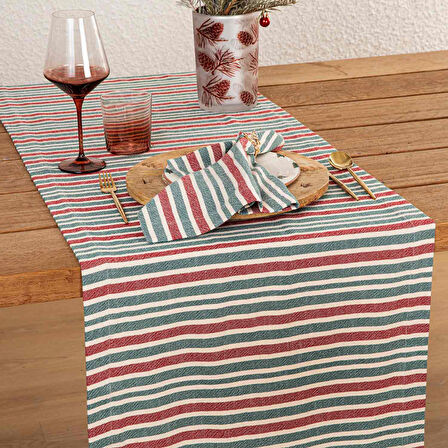 Bande Runner 50x180 cm Ekru/Yeşil