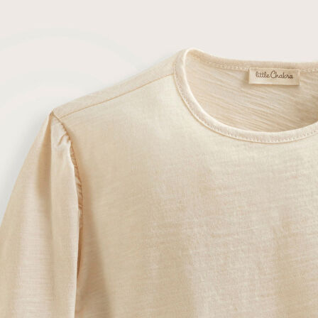 Pear Uzun Kollu Tshirt Ekru