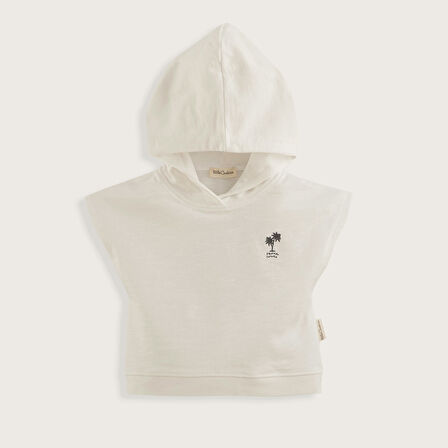 Tropic Kapüşonlu Tshirt Ekru