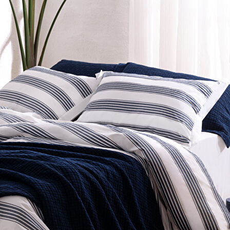 Wave Nevresim Seti King Size 230x220 cm Beyaz