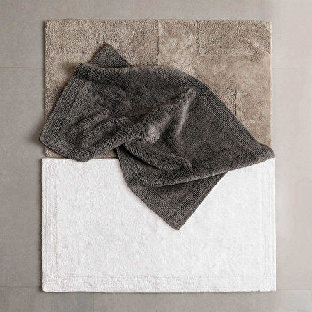 Tabias Banyo Paspası 60x100 cm Beyaz