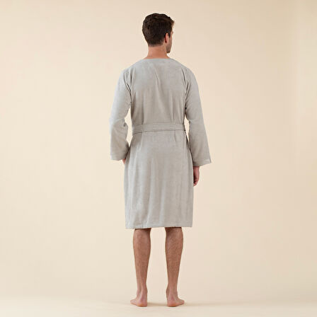 Floss Unisex Bornoz Açık Gri