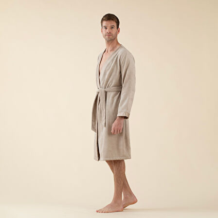 Floss Unisex Bornoz Bej
