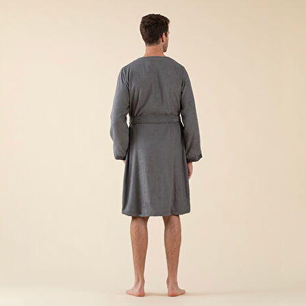 Floss Unisex Bornoz Koyu Gri