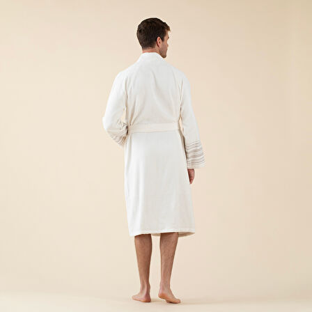 Derin Unisex Bornoz Ekru/Bej/Kahve