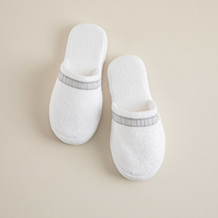 Derin Unisex Terlik Beyaz/Açık Gri/Koyu Gri