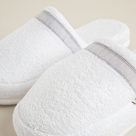 Derin Unisex Terlik Beyaz/Açık Gri/Koyu Gri