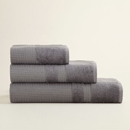 Astel Banyo Havlusu 85x150 cm Koyu Gri