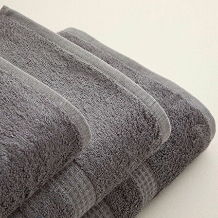 Astel Banyo Havlusu 85x150 cm Koyu Gri