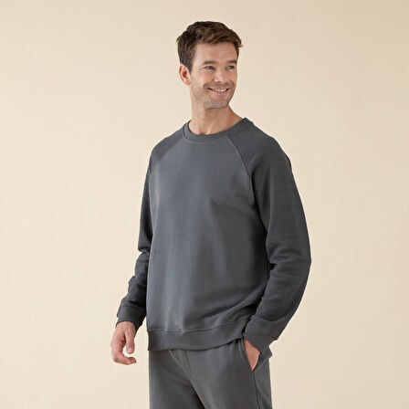 Naphte Erkek Sweatshirt Antrasit
