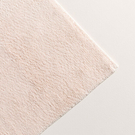 Bamboo Solid Banyo Paspası 40x60 cm Pudra