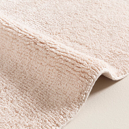Bamboo Solid Banyo Paspası 40x60 cm Pudra