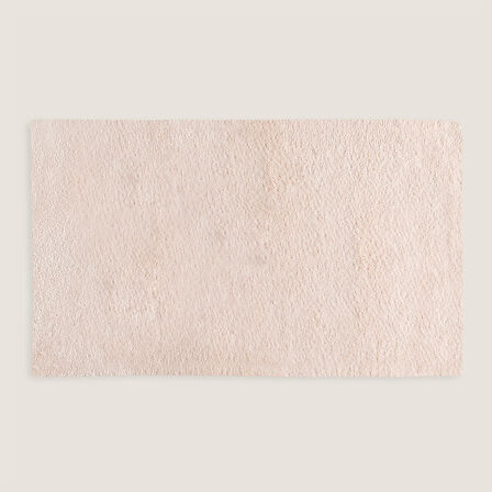 Bamboo Solid Banyo Paspası 70x130 cm Pudra