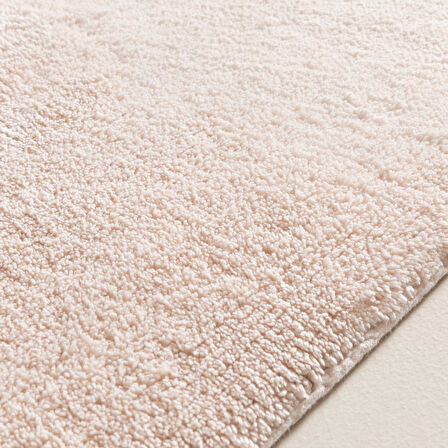 Bamboo Solid Banyo Paspası 70x130 cm Pudra