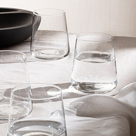 Arletta Su Bardağı Seti 380 Ml 4'lü Set Transparan