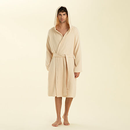 Armin Unisex Bornoz Bej