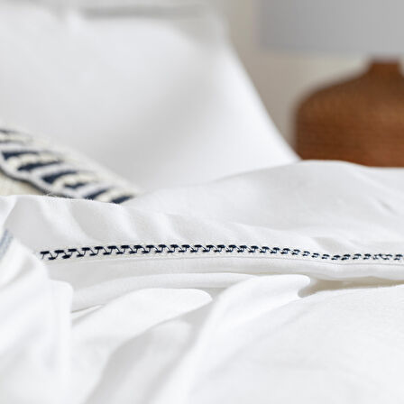 Madelıne Nevresim Seti Double Beyaz