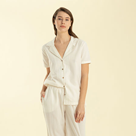 Corda Pıjama Takımı Ekru