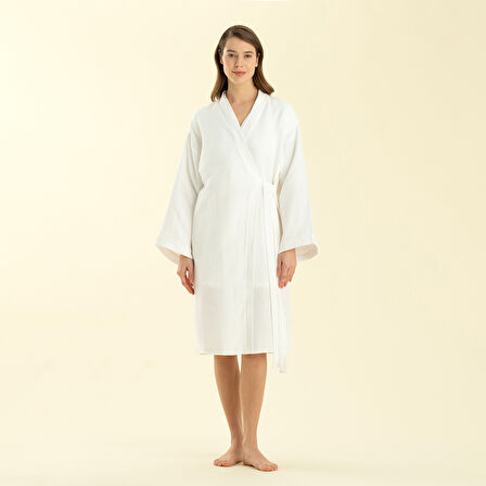 Attenzıone Sabahlık Beyaz