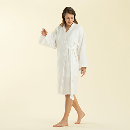 Attenzıone Sabahlık Beyaz