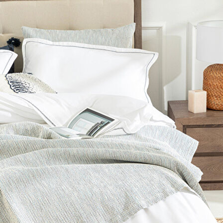 Madelıne Nevresim Seti King Beyaz